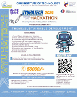 VYUHATECH - National Level Hackathon 2024 Hackathon Poster